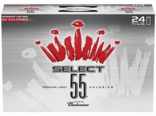 Anheuser-Busch - Budweiser Select 55 (24 pack 12oz cans) (24 pack 12oz cans)