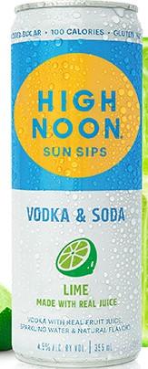 High Noon Sun Sips - Lime Vodka & Soda (4 pack cans) (4 pack cans)