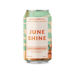 JuneShine - Blood Orange Mint Hard Kombucha (6 pack 12oz cans) (6 pack 12oz cans)