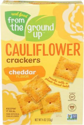 From The Ground Up Califlower Cheddar Crackers